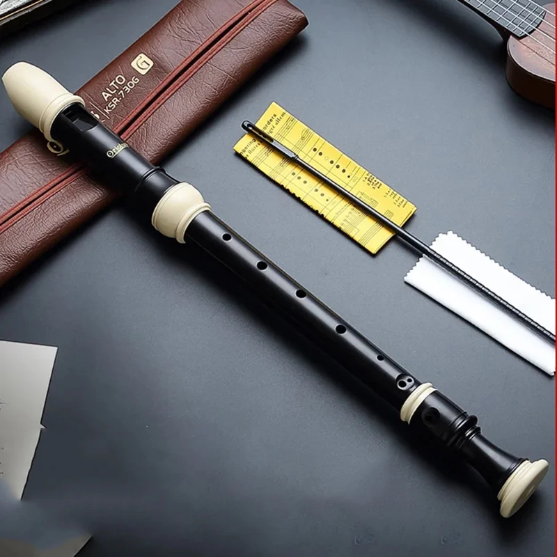 Kongsheng Clarinet Soprano C Alto F 8 Holes ABS Flute English German Style Recorder Chinese Dizi Musical Instruments Beginners