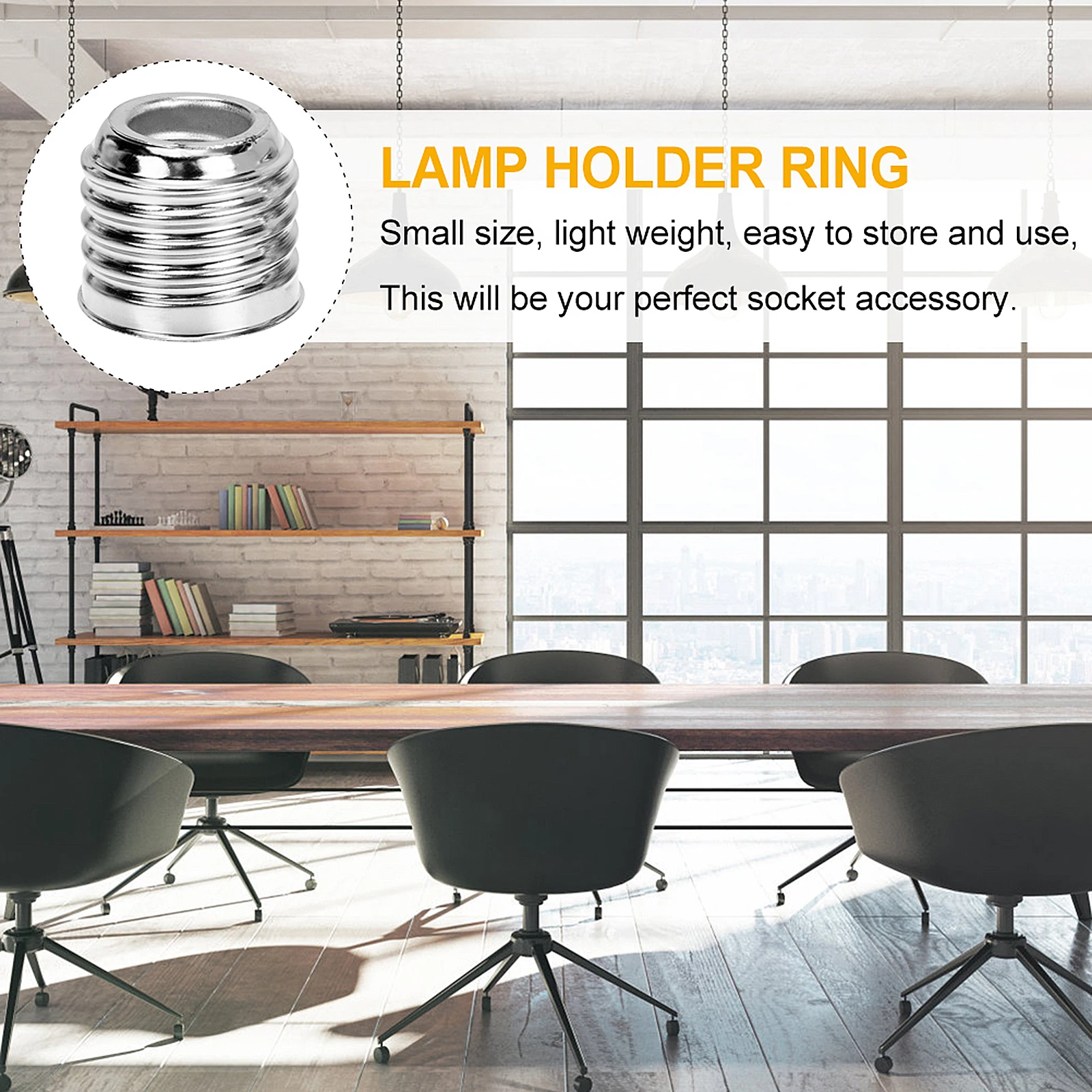 

15pcs E27 to E40 Light Bulb Adapter Silver Aluminum Base Converter for LED Workshop Garage Lighting Accessories Lamp Holder