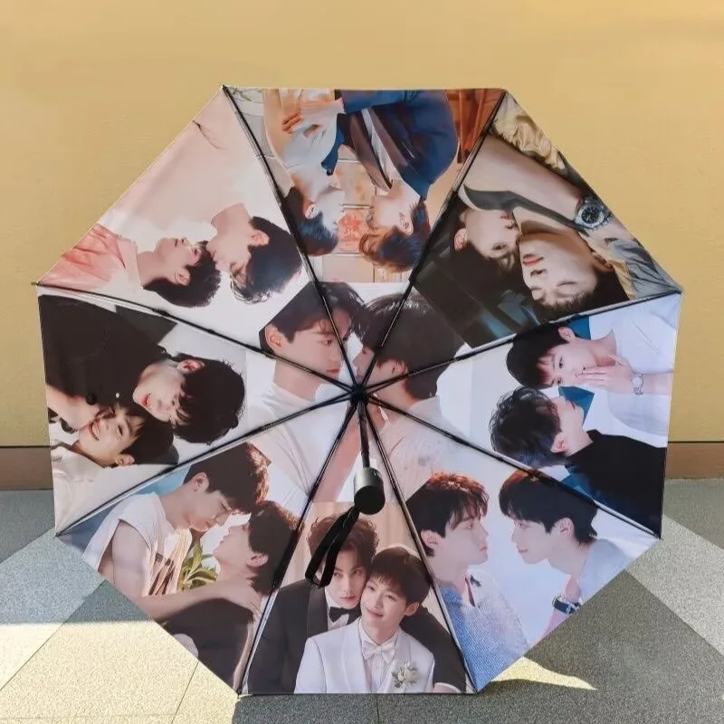 Xu You Yu Sheng 'Ziyu, Tian XuNing'Supporting Celebrity Surrounding Three fold Automatic Umbrella with Bright Pattern Umbrella ' - view 4