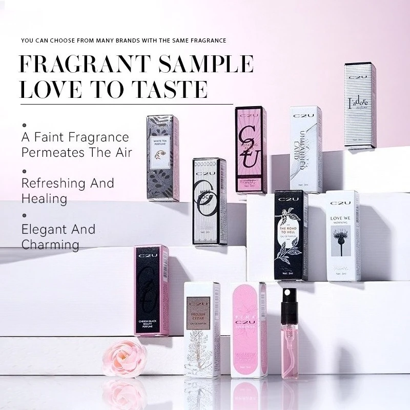 

3ML Luxurious Feminine Perfume Elegant Sophisticated Soft Alluring Sweet Vibrant Long Lasting Captivating Refined Scent
