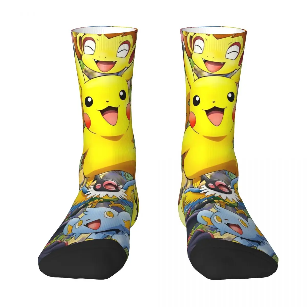 Pokemons Socks meme Novelty Stockings Women Men Comfortable Running Socks Autumn Graphic Anti Bacterial Socks