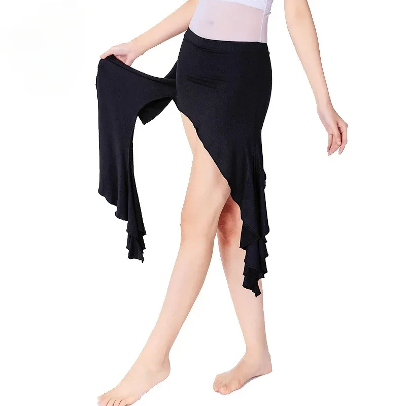 Latin Dance Skirt Women Bellydance Arm Scarf Dance Skirt Ladies Sexy Dancing Versatile Hip Wrap Practice Performance Costumes