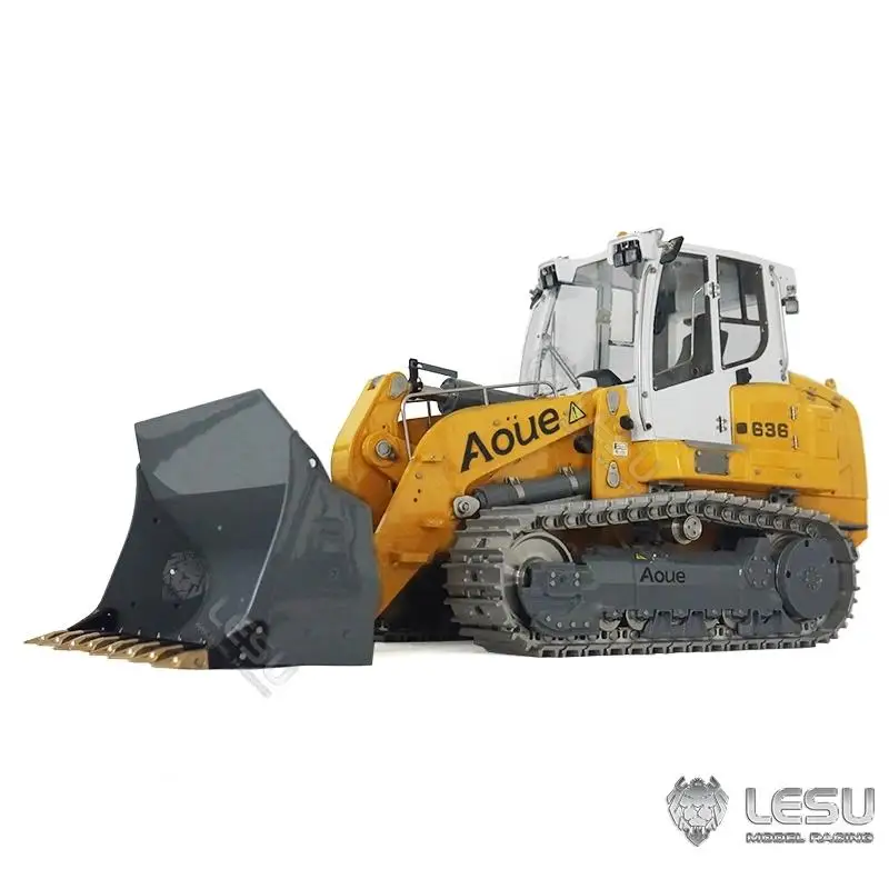 LESU 1/14 Engineering Machinery Remote Control Toy LR636 Metal Crawler Loader