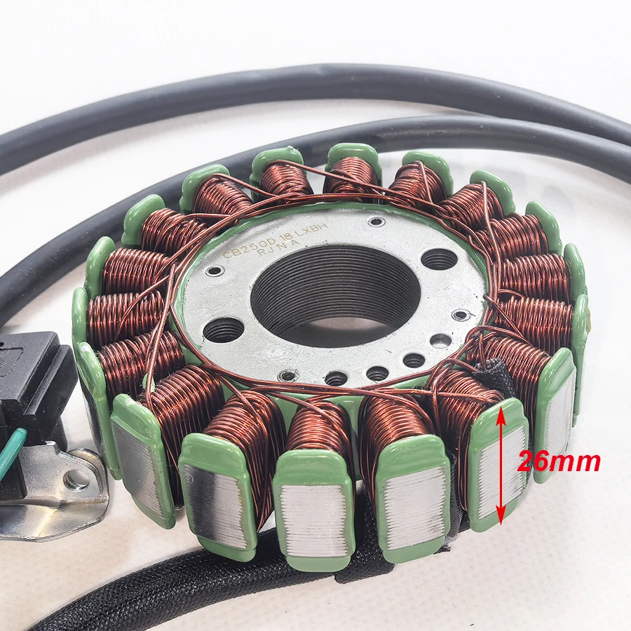 Magneto Generator uzwojenie stojana dla LC172MM/170MM Loncin CB 250cc silnik EGL Mikilon BSE Jinling JLA-21B 923 ATV XMOTO motor terenowy — zdjęcie 4