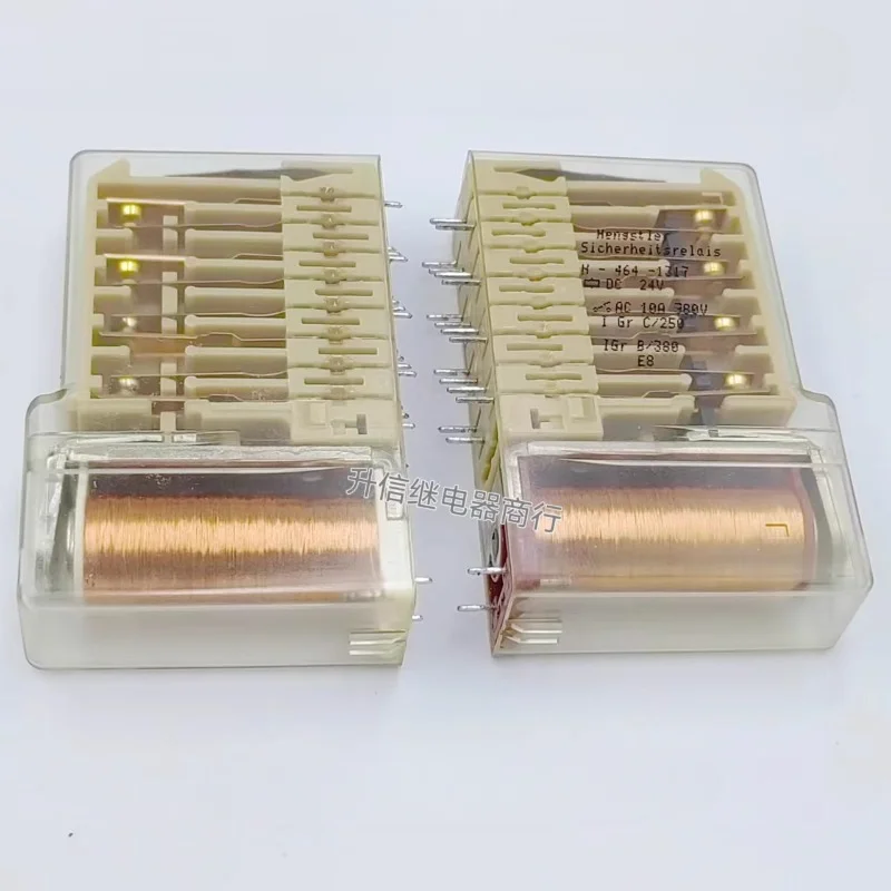 

（Second-hand）1pcs/lot 100% original genuine relay:H-464-1317 DC24V safety relay 10A 18pins