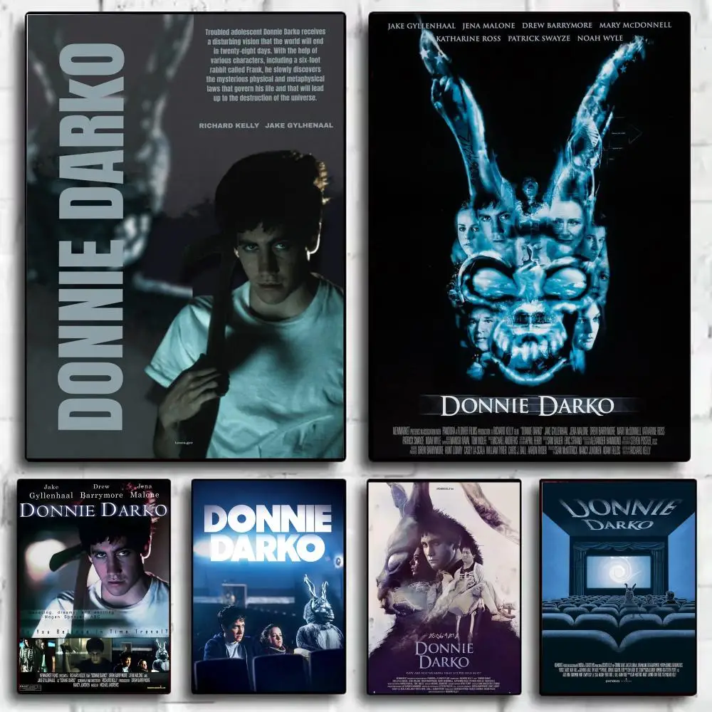 Horror Movie D-Donnie Darko Poster Modern Aesthetic Wall Art Poster Minimalist Room Decoration Items