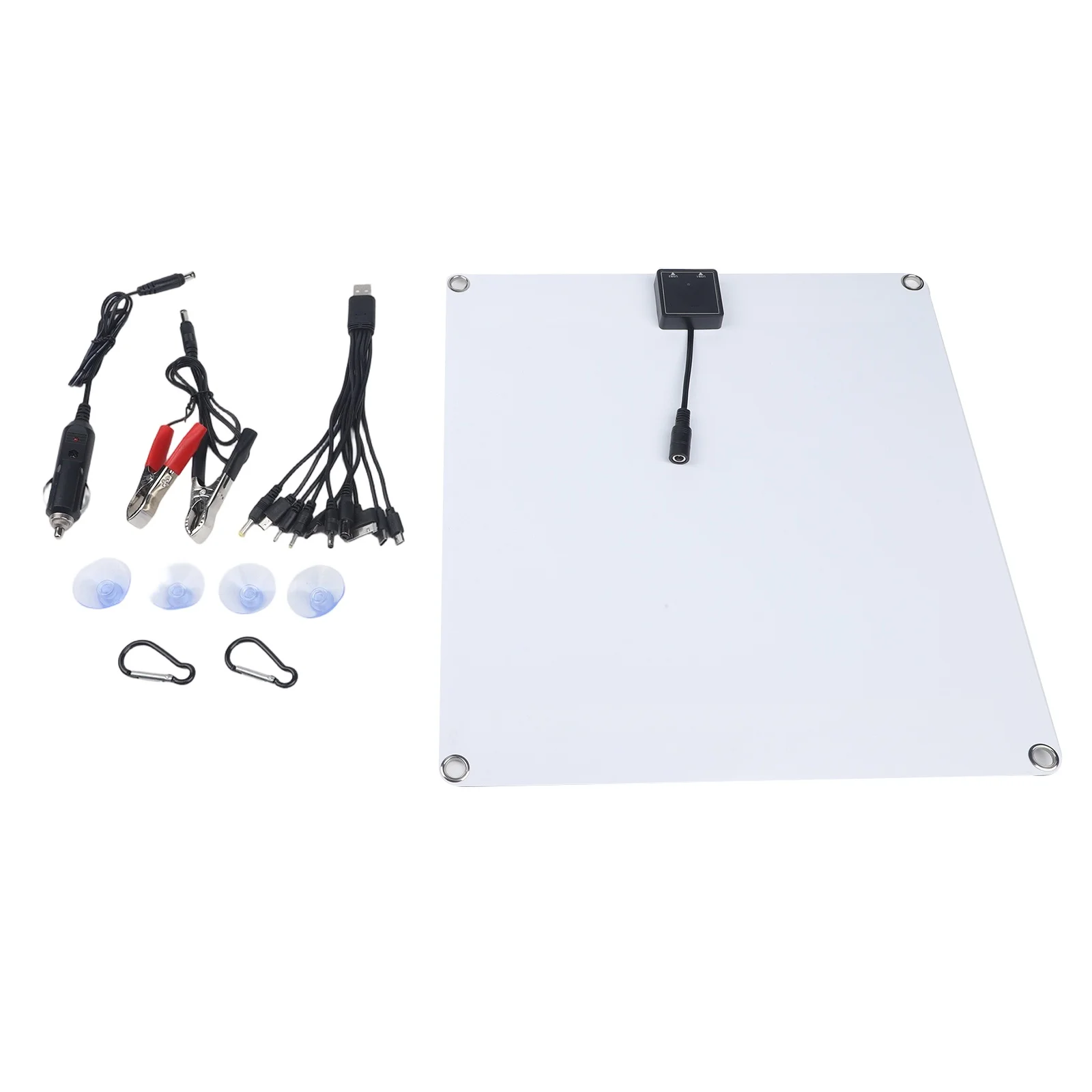 Camping For Motorhomes Hiking Mountaineering 50W Black Portable Solar Panel With Dual Usb Ports Home Improvement
