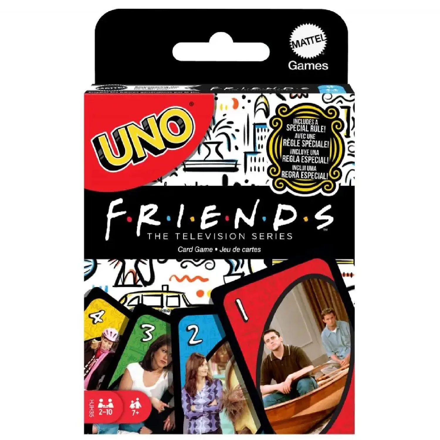 Gioco di carte UNO Friends per famiglie, adulti e serate da festa, giocattolo da tavolo divertente ispirato da collezione