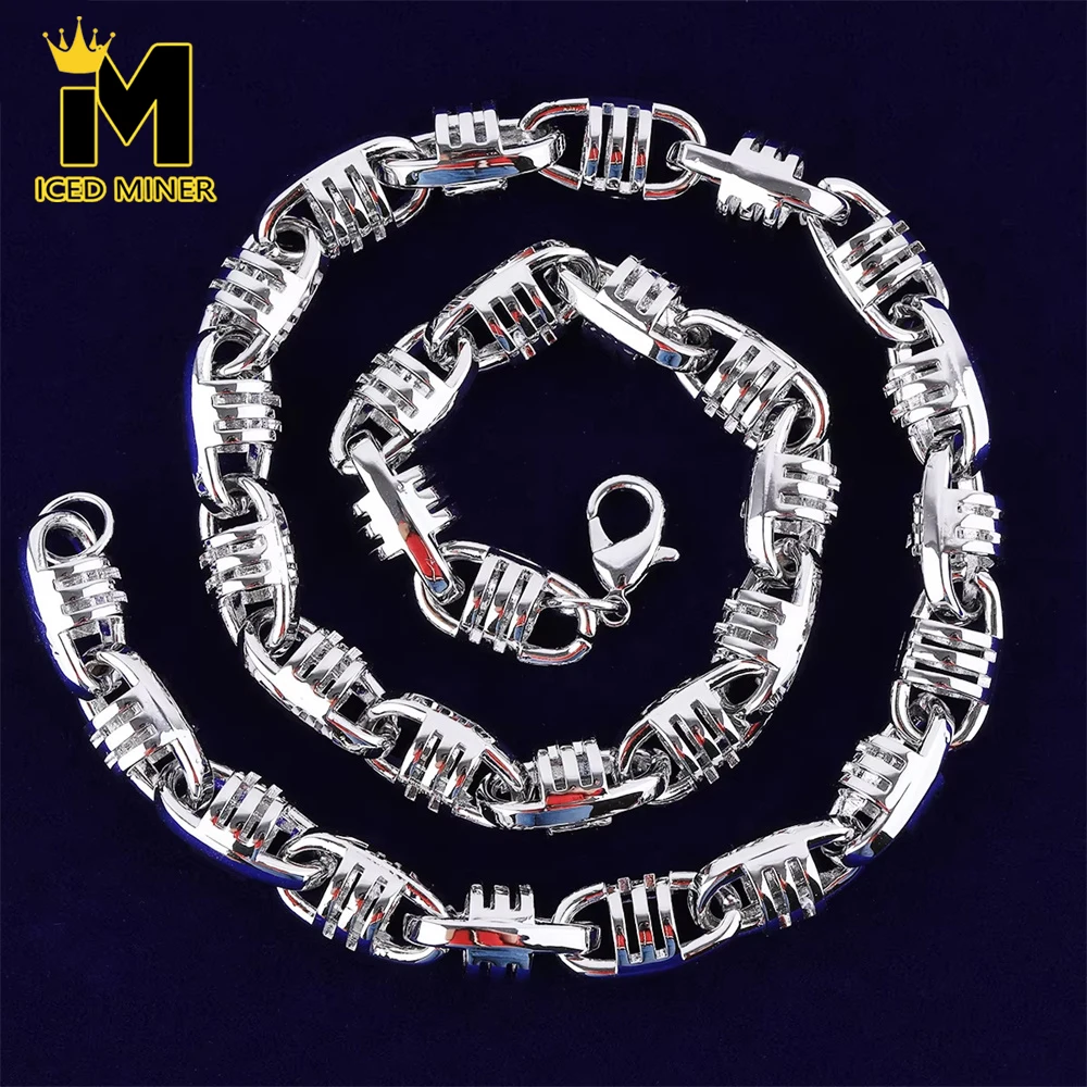 

Icedminer Bling Chain Iced Out Link Necklaces For Women Men Fashion Chain Choker Hip Hop Jewelry Free Shipping