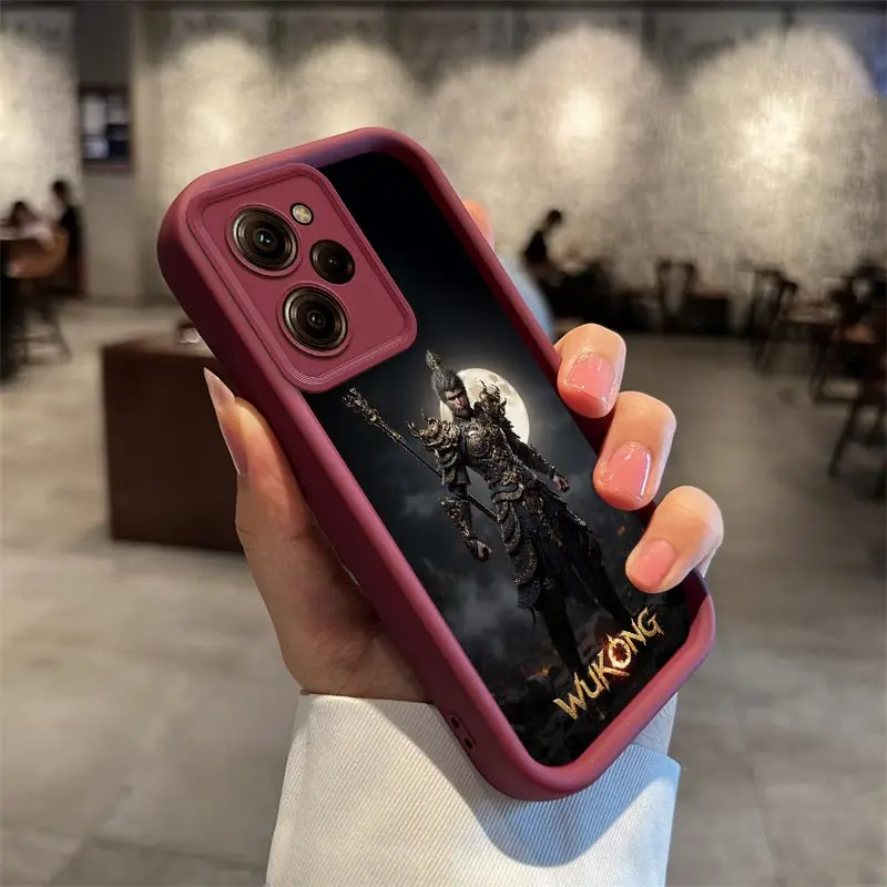 X5Pro WUKONG Phone Case For Xiaomi Poco C65 61 C55 C51 C50 M6 X6 Pro F5 X4GT F4 M3 X3 F3 M2 Silicone Shockproof Cover