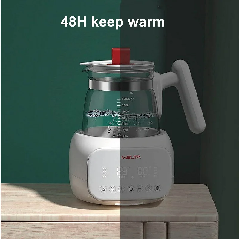 1700ml Electric Kettle 316 Stainless Steel Smart Temperature Display Fast Boil Kettle Baby Constant Temperature Kettle 1800W