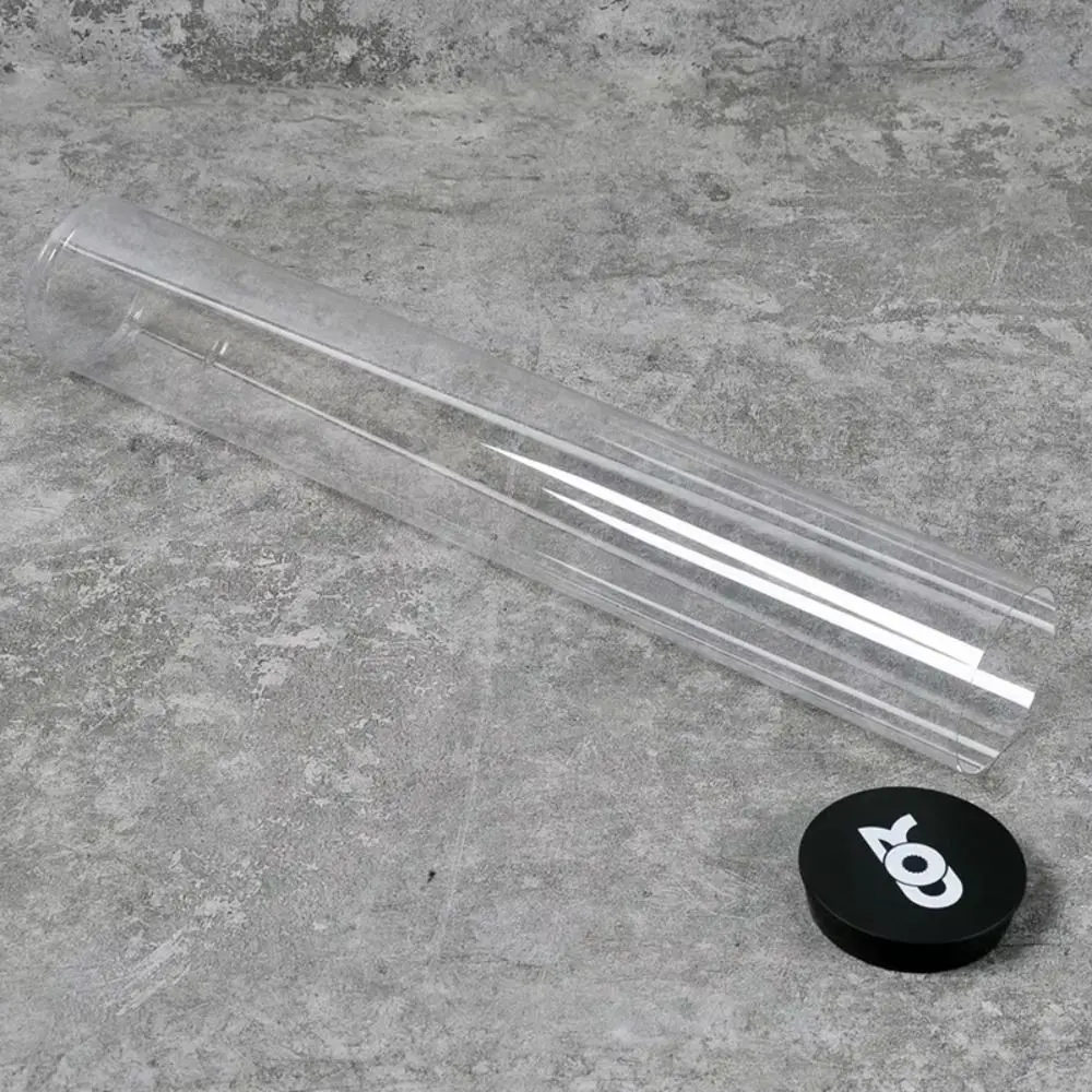 Almohadilla transparente para juegos, soporte para tarjetas, tapete telescópico para juegos, funda protectora de tubo de almacenamiento, protector de juego cilíndrico