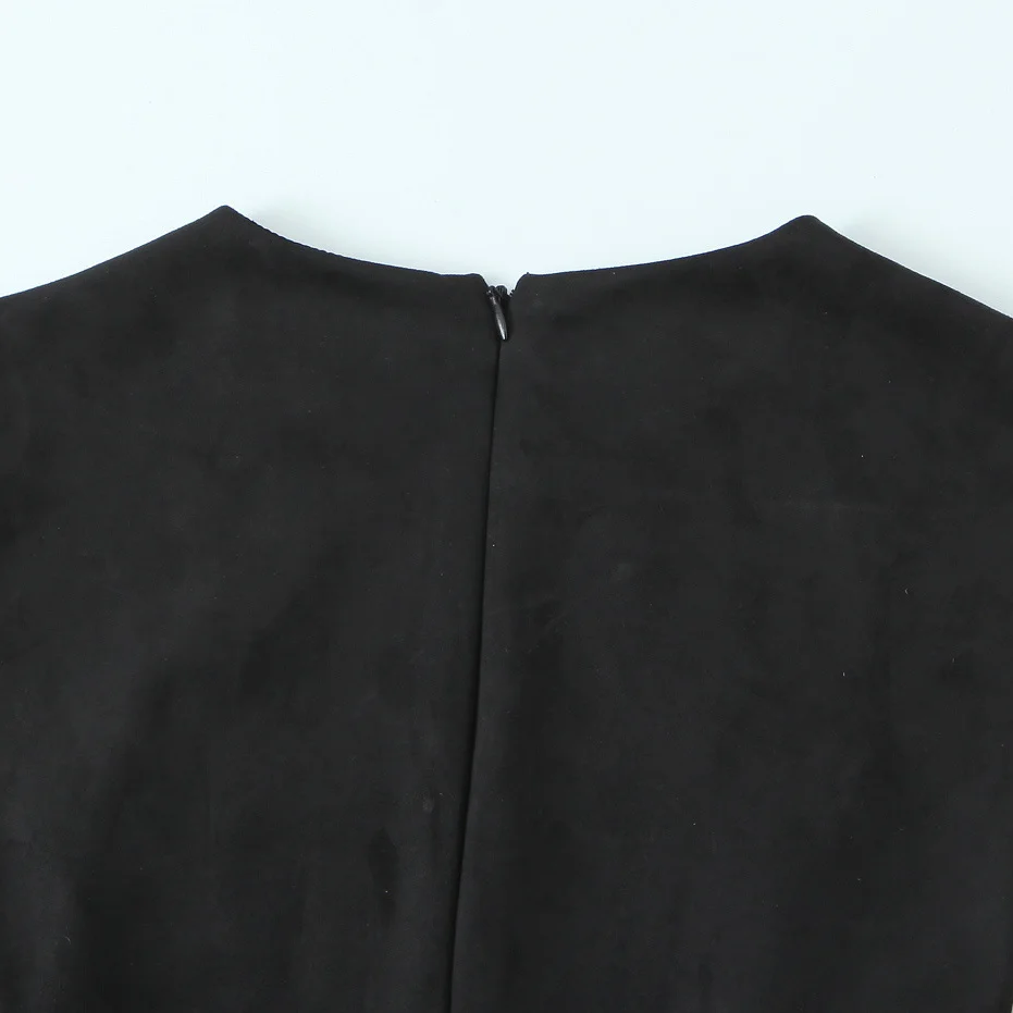 Kaslead nova mulher faion ort dr textura de veludo efeito de camadas decorativas saia linha a sle redondo neline no sve