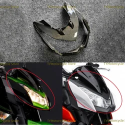Carbon fiber coating Motorcycle Finish Front Nose Headlight Housing Fairing  Fit For KAWASAKI Z1000 2010 2011 2012 2013