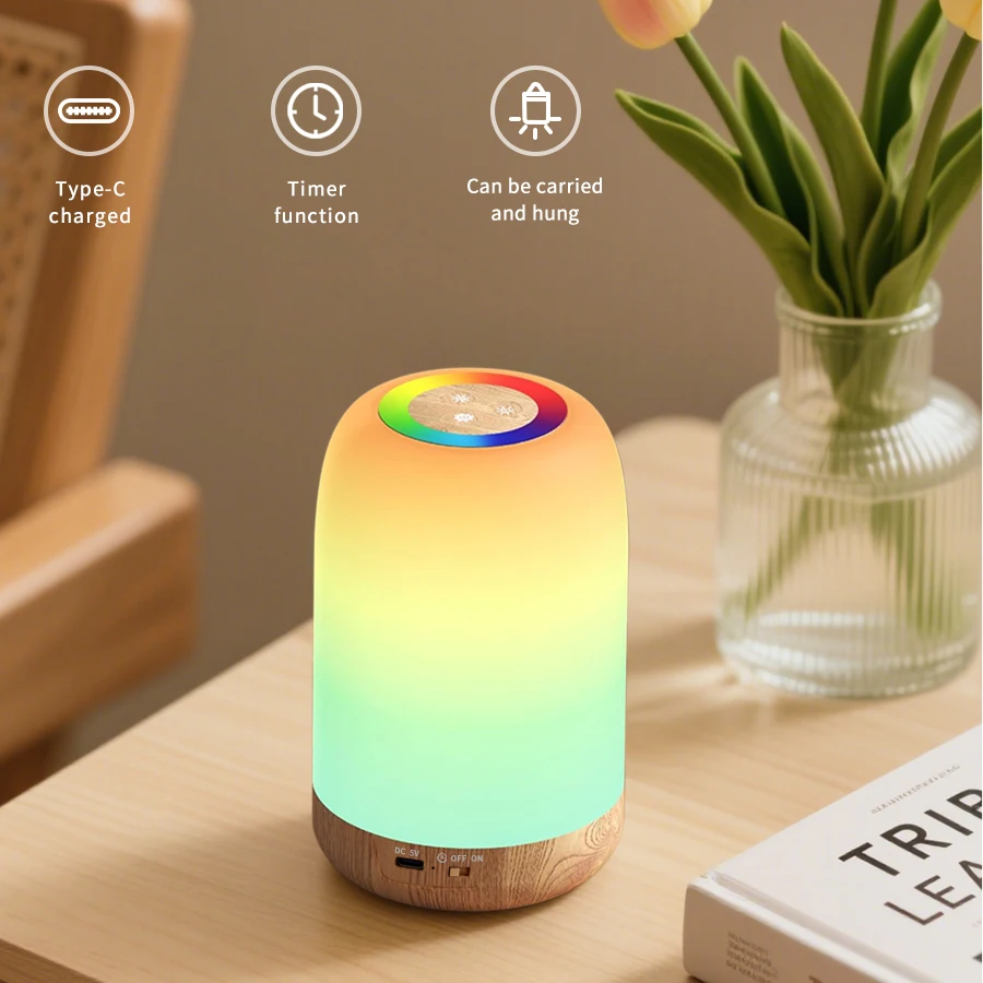 

LED Table Lamp RGB Dreamcolor Touch Bedside Lamps Dimmable Rechargeable Desk Lamp Bedroom Living Room Decor Gift Night Light