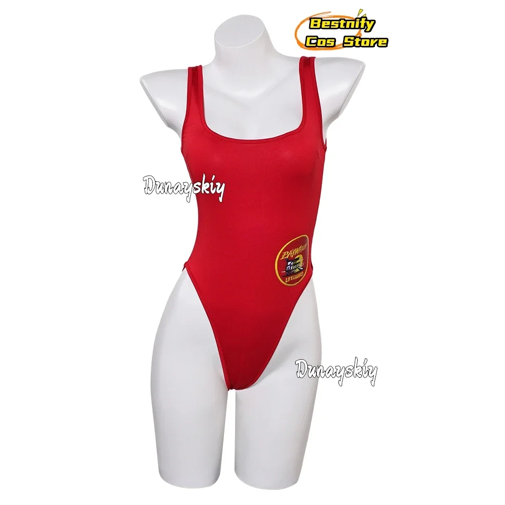 CosplayParker Cosplay Swimsuits Costume Baywatch Disguise Summer Beach Wear Swimwear Bikini Women Roleplay Zentai Suit Anime Out