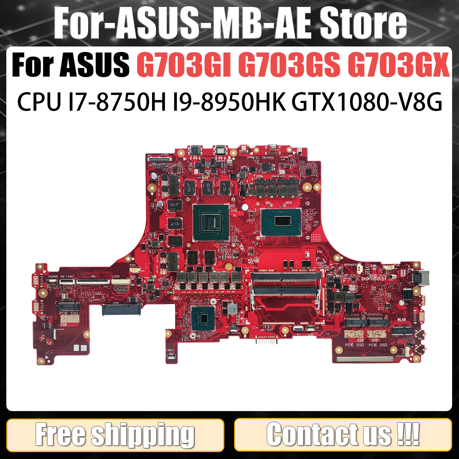 

Материнская плата для ASUS ROG G703G G703 S7BI REV 6.3 Gaming G752VL G703Gi G703GX G703GV G703GMR G701Gi G705Gi G703GM G703GI