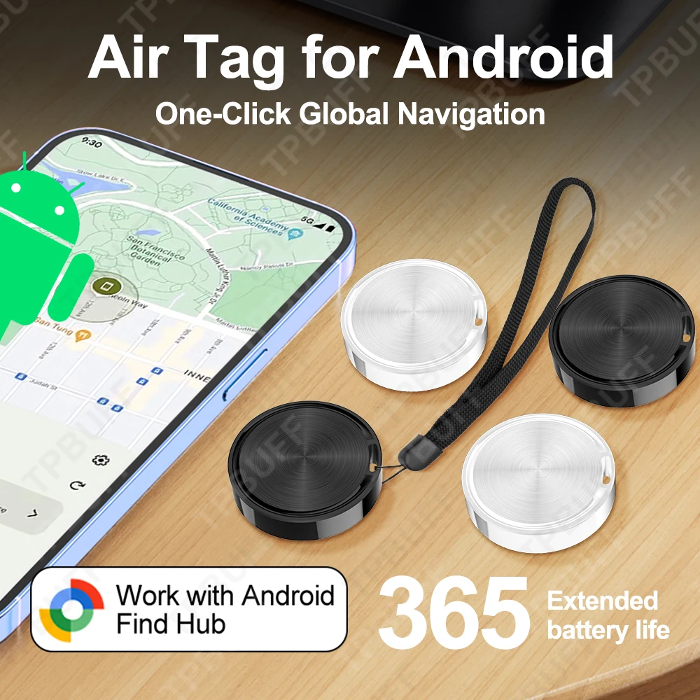 Google Find My App Portable GPS Tracker Android Airtag keychain Mini Gps Locator Smart Tag Home Automation Security Protection