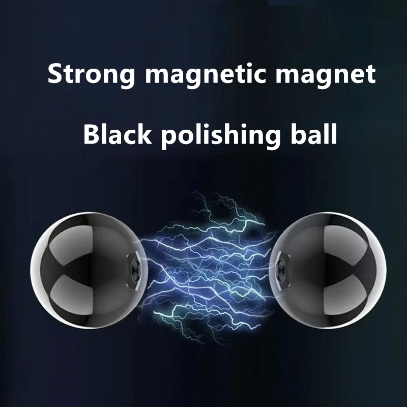 30mm Strong Magnetic Large Big Round Magnet Ball Beads Bracelet Stress Relieving Stone Natural Hematite DIY Home Decoration Gift - view 2