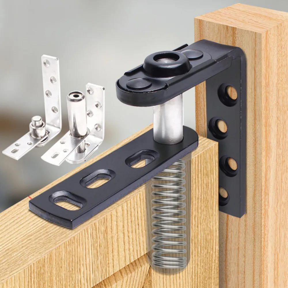 Automatic Closing Spring Hinge Stainless Steel Double Way Pivot Hardware For Cafe Counter Swing Door Partition Gate Home Decor