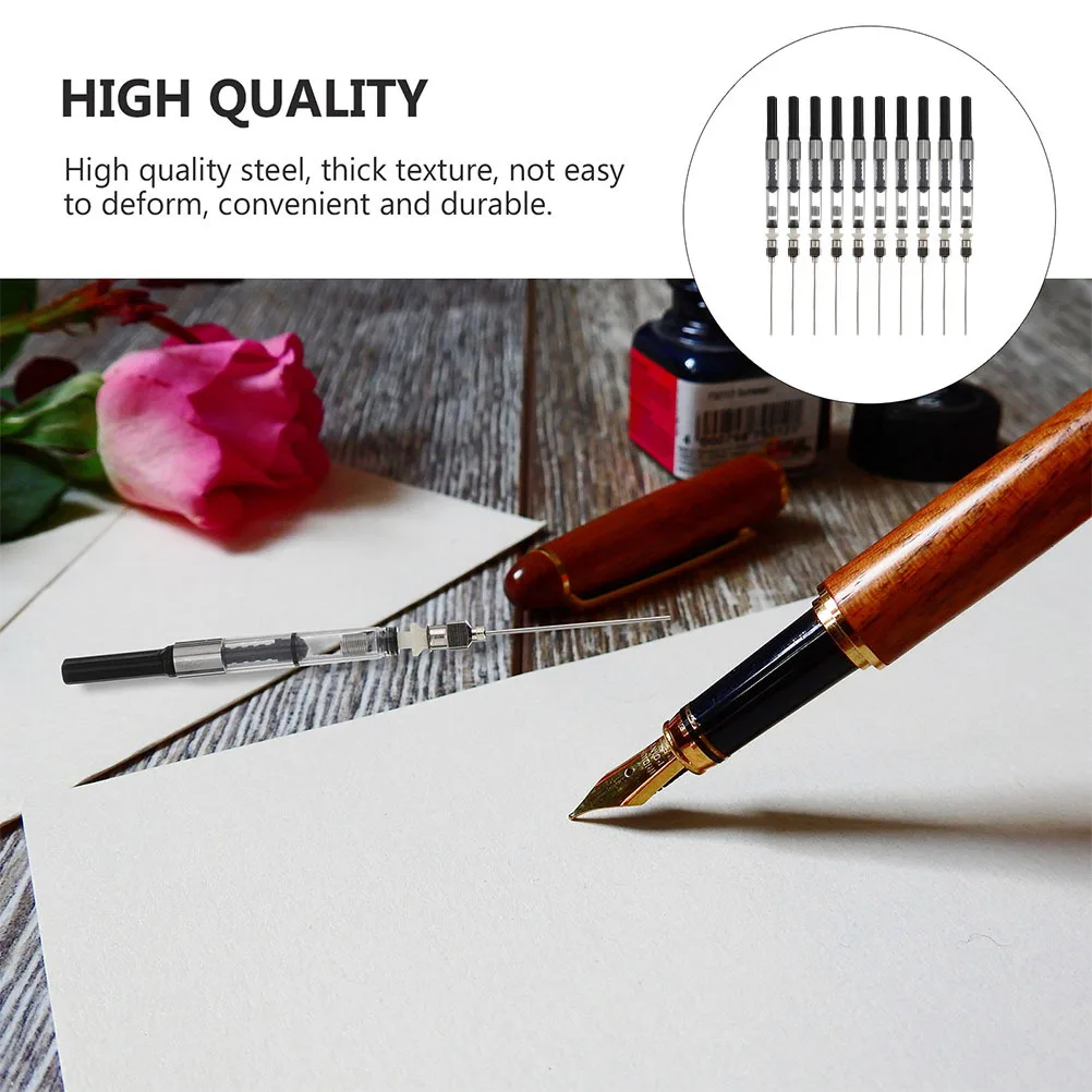 

10pcs Ink Absorber For Fountain Pen Premium Refill Tool Lightweight Compact Student Office Stationery Supply Pen Writing