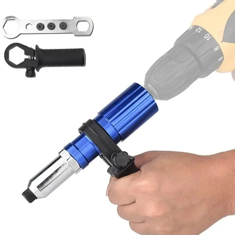 الكهربائية برشام بندقية 2.4 مللي متر-4.8 مللي متر جوزة برْشام بندقية الحفر محول اللاسلكي التثبيت أداة إدراج الجوز سحب برشام أداة