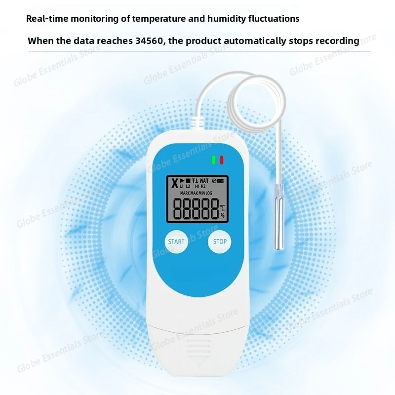 USB Data Logger Thermometer Hygrometer TempU 07B Temperature/Humidity High Precision Digital Recorder for Refrigerater Storage