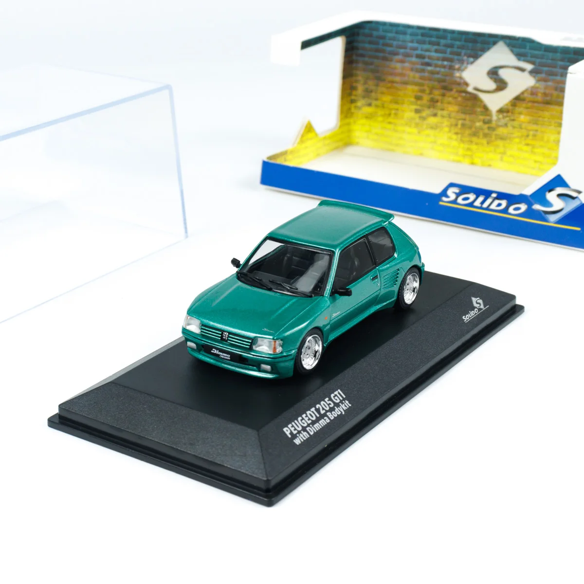 

Diecast Solido 1:43 Scale Peugeot 205 DIMMA S4310807 Alloy Automobile Model Collectible Toy Gift Souvenir Display Ornament