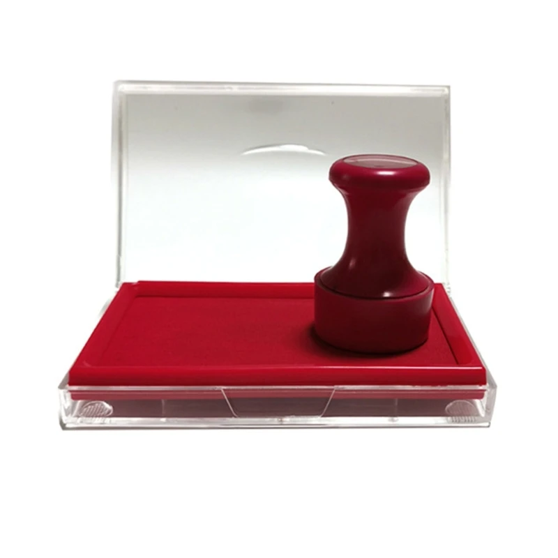 Vingerinktkussen Rode Vingerafdrukken Inktkussen Stempel Duimafdruk Inktkussen Sneldrogend Inktkussen Vingerafdruk Vingerafdruk Inktkussentjes