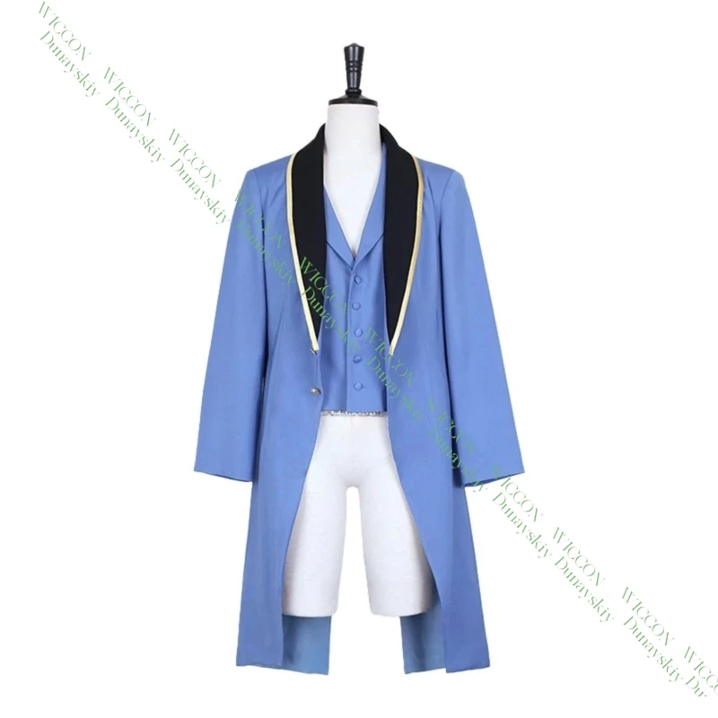 Jack The Ripper Cosplay Costume Cloak Hat Blue Custom Size Records Of Ragnarok Halloween Party Outfit view 5