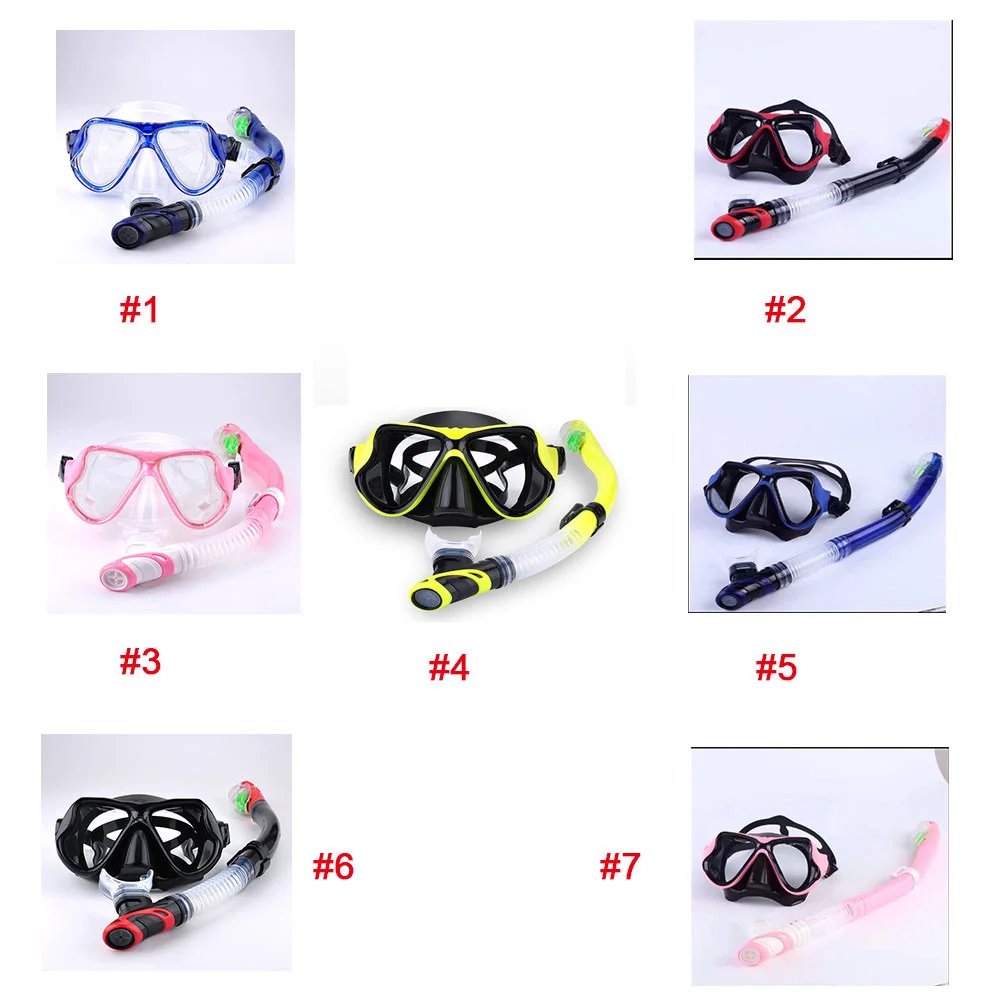 Snorkeling Mask Optical Myopia Diving Glasses Adult Universal Power Lens Diving Goggles Silicone Full Dry Snorkel Large Frame