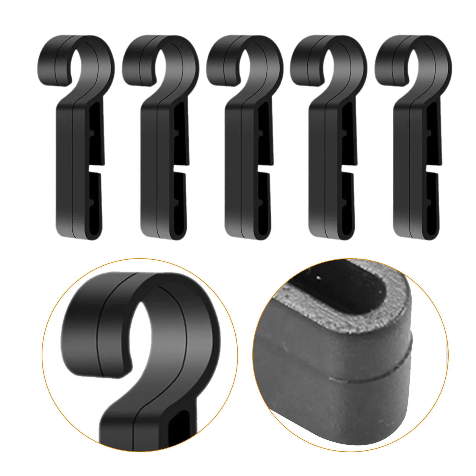 10Pcs Hard Hat Light Clip Mount Plastic Headlamp Holder for Flashlight Secure Fit Lightweight Portable Daily Use