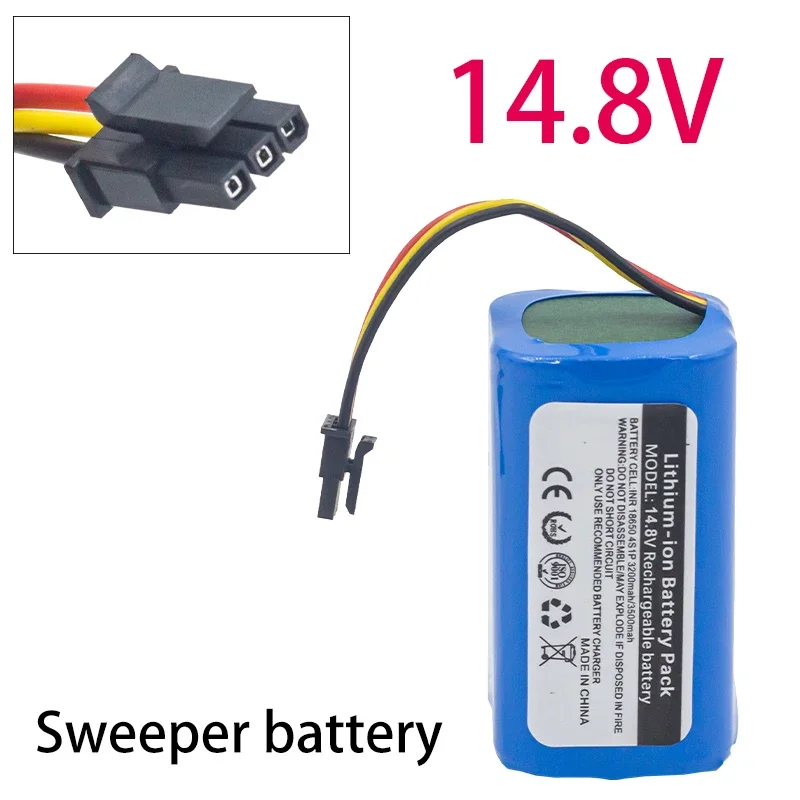 

14.8V 2600mAh Battery For Haier Robot Cleaner Battery BMS 4S Untuk For Haier TAB-T360W TAB-T510S Dropshipping lifepo4 18650.00