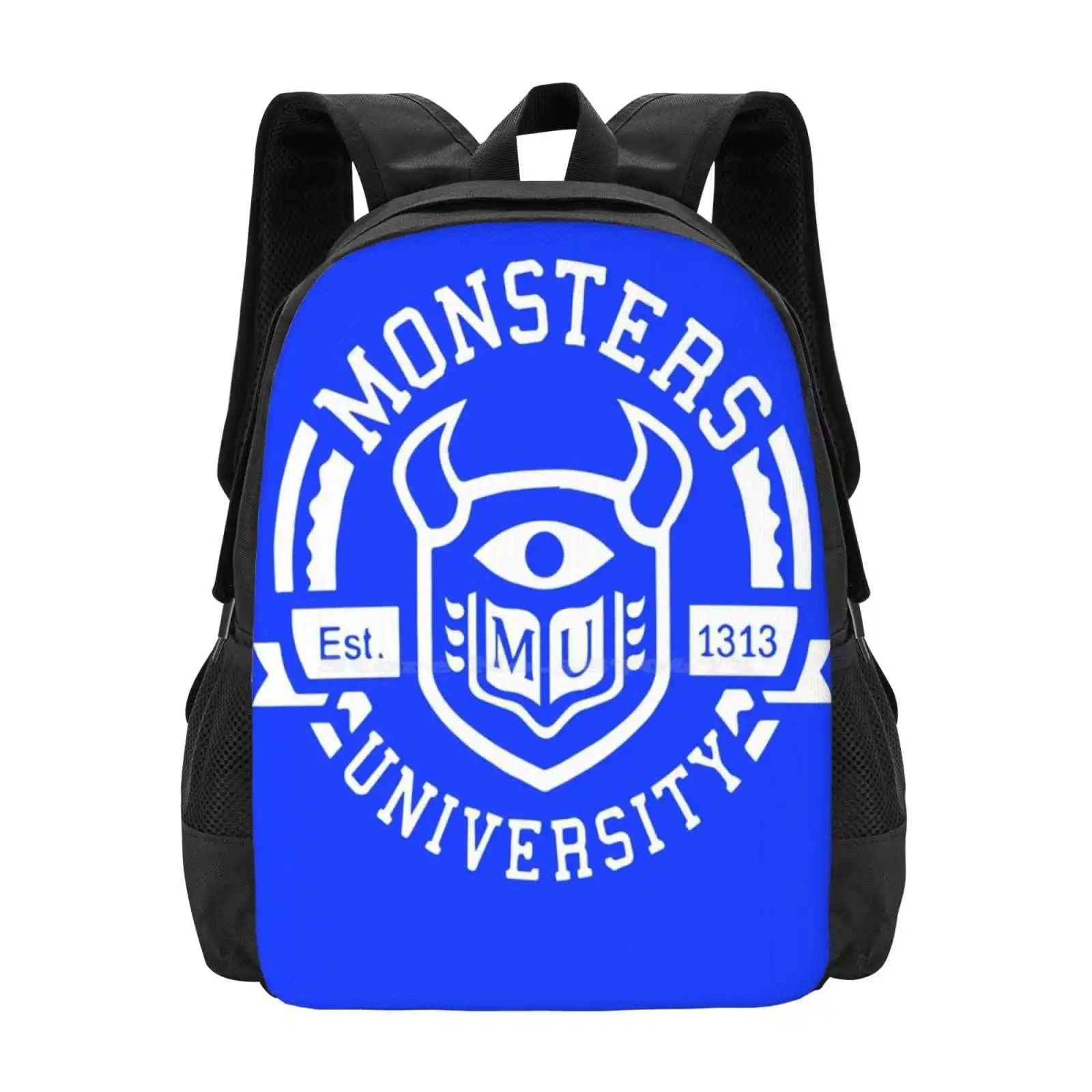 Pattern Design Laptop Travel School Bags Monsters Inc Sully Jake Bobo Pixar Animation Cartoon Kids Funny School Fiction Cool