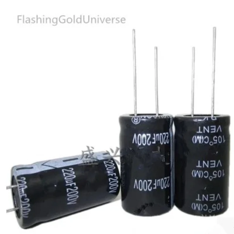 100PCS 250V 220UF 220UF 250V   Electrolytic Capacitor  volume 18X30MM best quality