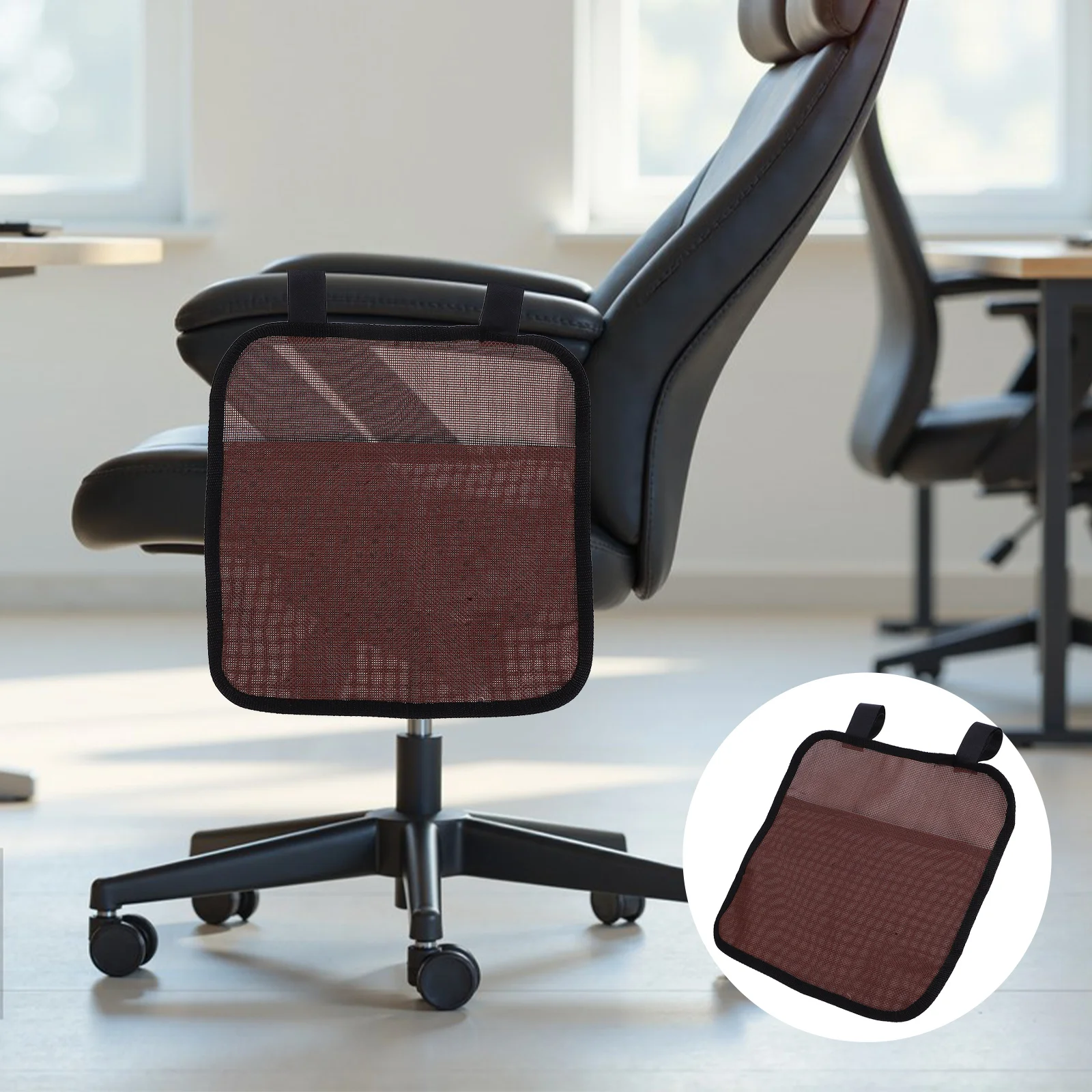 

Office Chair Side Organizer Bag Hanging Storage Pouch for Magazines Gadgets Multi-Use Armrest Hanging Bag for Home Office Beach