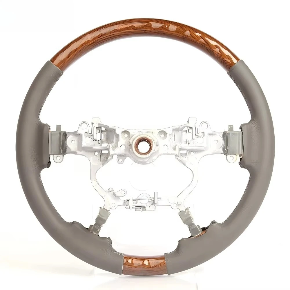 -For Luxury New Steering Wheel for LC200 (2008-2020)-Peach Wood & Lychee Peel Upgrade*