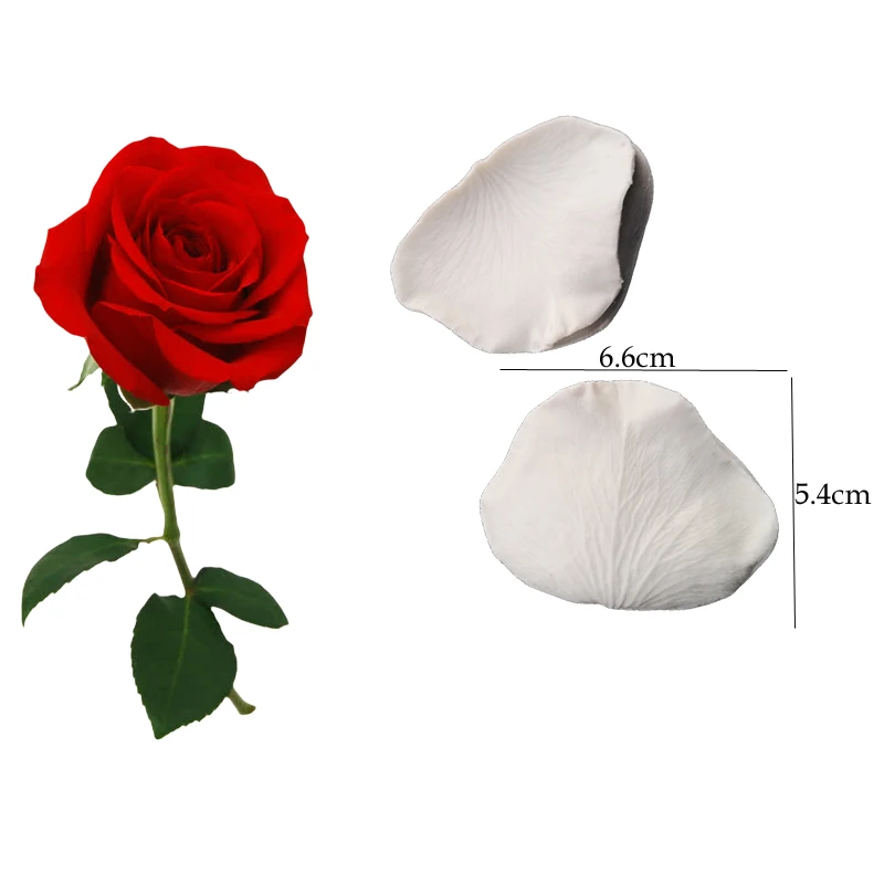 Rose Petals Veiner Sugar Tool Meridians Flower Silicone Cake Mold Simulation Gum Paste Mould Clay Cake Decorating Tools  M2505