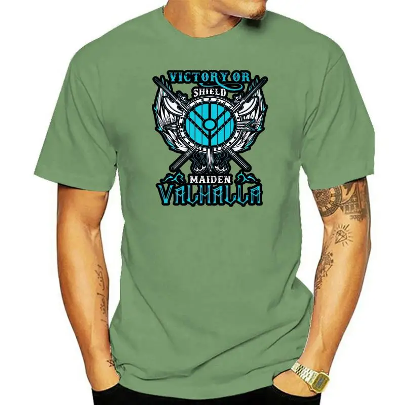 Men t shirt Shieldmaiden Victory Or Valhalla tshirts Women t-shirt