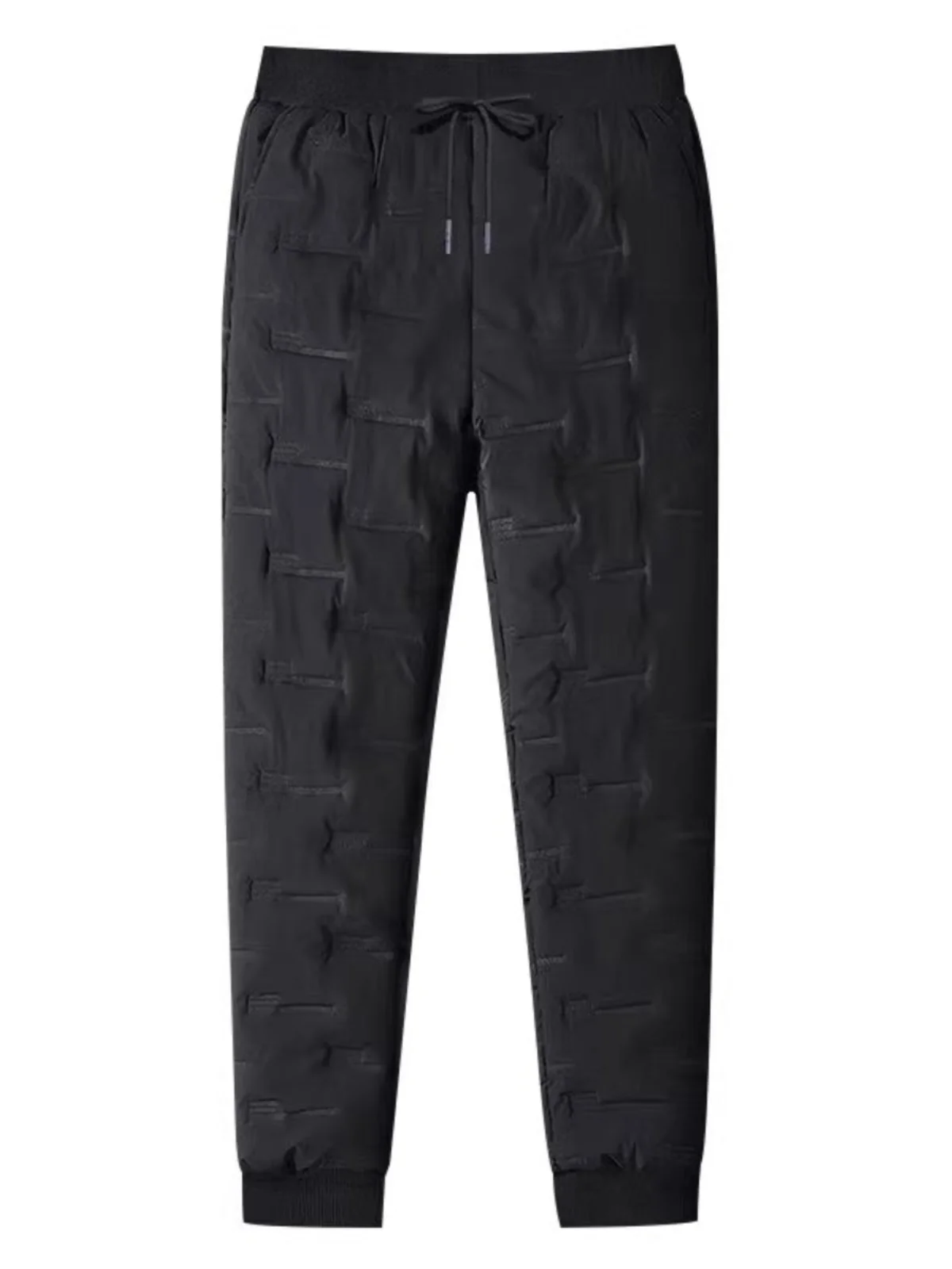 

Men's down Pants Thi Winter Trousers 2024 New Goose down Elastic Warm Pants Long Leisure Pure Color Big Size Autumn Winter