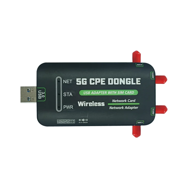 Адаптер 5G CPE USB 3.0 со слотом для SIM-карты для модуля SIMCOM SIM8202G/Quectel RM520N-GL 5G