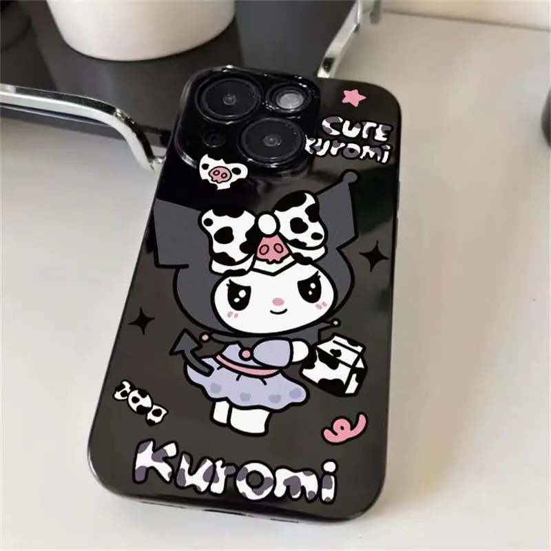 Hello Kitty Hangyodon Anime Kawaii Sanrio Kuromi Ins Phone Case Suit for iphone 14 15 Promax Apple Cover Gifts for Girls