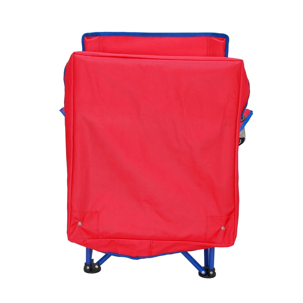 Silla de campamento con dosel para niños, cerradura de seguridad, silla plegable ligera portátil para niños con portavasos, Ideal para playa, patio trasero, Camping
