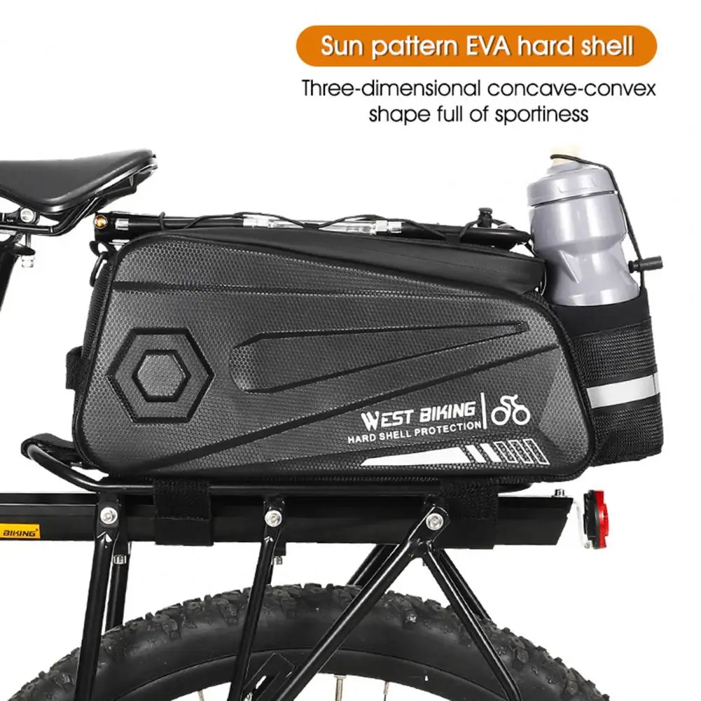 High Quality Rear Seat Bag Easy To Install EVA Corrosion Resistant Rear Seat Bag  Bike Trunk Bag    Bike Trunk Bag