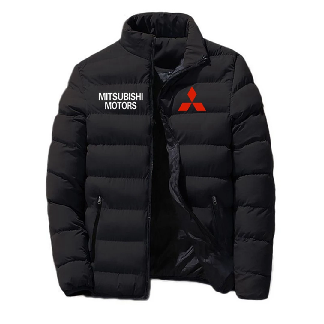 

2024 men's winter new warm fashion stand-up collar down cotton padded jacket thickened comfortable business casual simple coat
