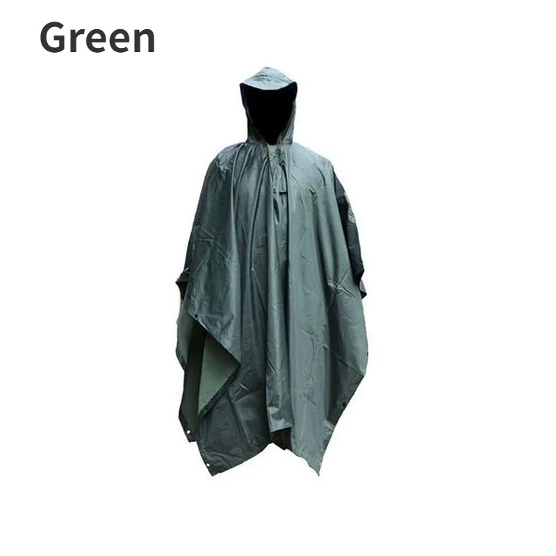 1PC Outdoor Camping Jungle Hunting 3 in 1 Camouflage Bionic Raincoat Poncho Backpack Rain Cover