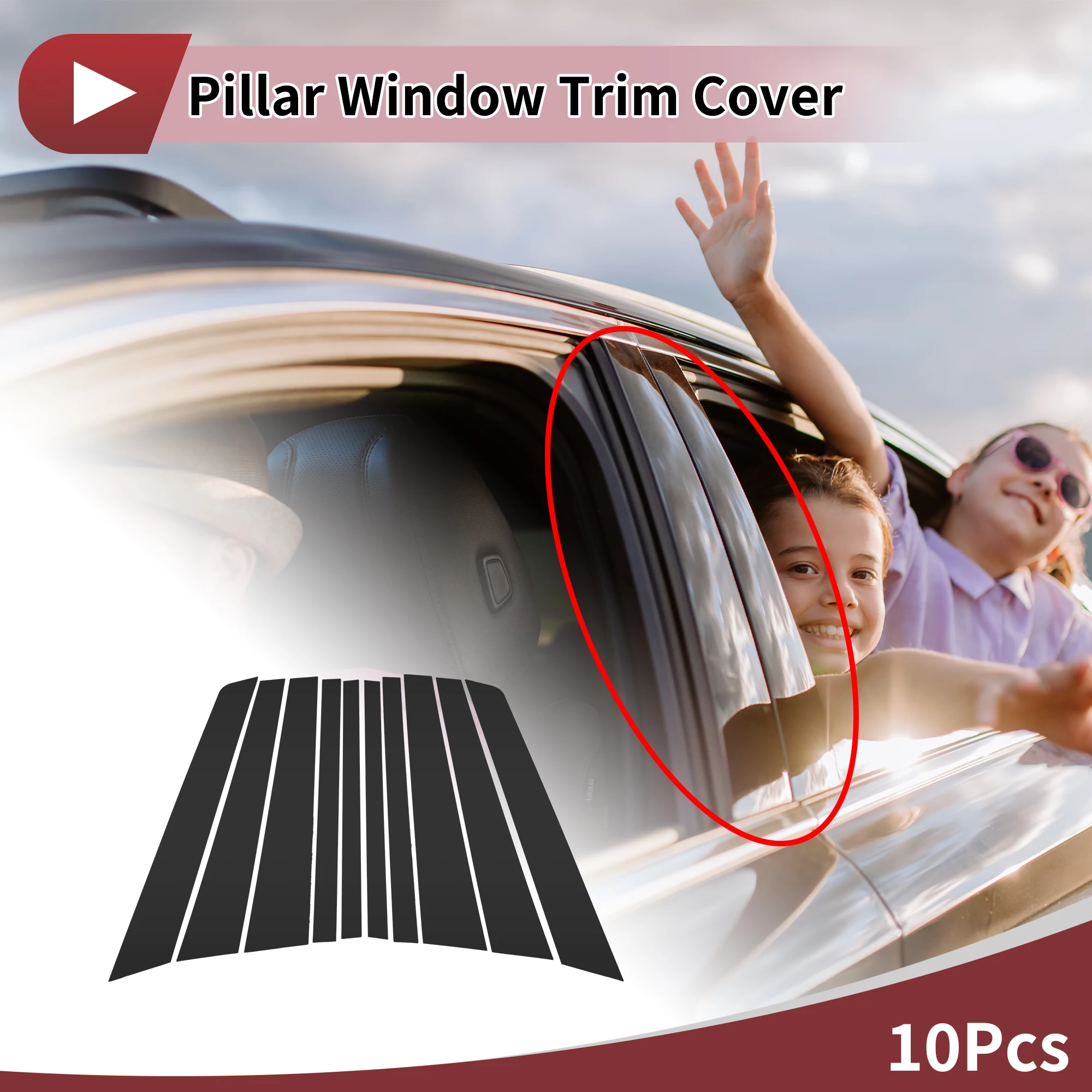 

UXCELL передняя задняя левая и правая дверная стойка, оконная накладка для Land Rover Range Rover 02-12