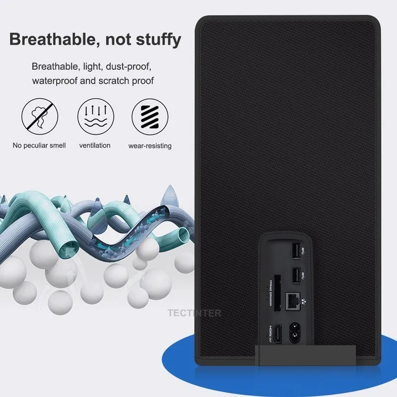 Capa protetora vertical para xbox series x console anti-risco horizontal dustproof capa macia para xbox x console à prova dwaterproof água