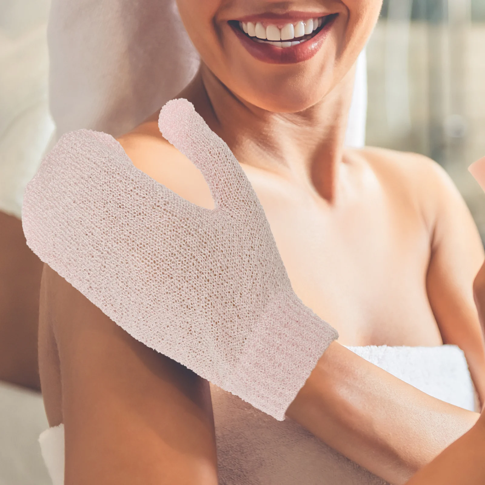 

8Pcs Exfoliating Bath Gloves Thickened Body Scrubber Mittens for Arms Legs Chest Safe and Effective Bath Skin Cleaning Gloves