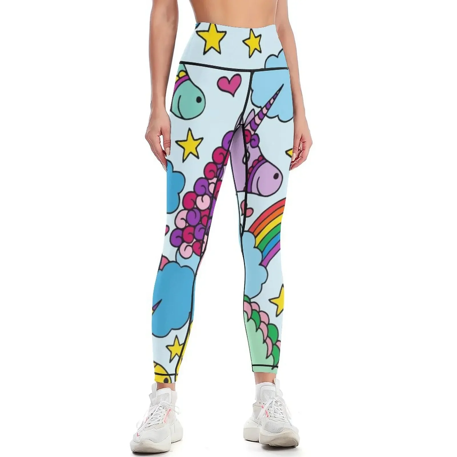 

Unicorns and Rainbows || Magical Unicorn || Kids Leggings Women's fitness Golf wear legings for fitness Womens Leggings